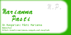 marianna pasti business card